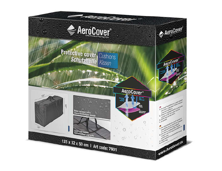 AeroCover Atmungsaktive Tragetasche für Auflagen 125x32x50 cm